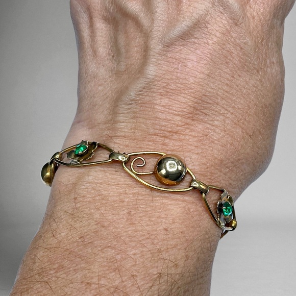 🌺Vintage Gold Filled Bracelet - Picture 4 of 15